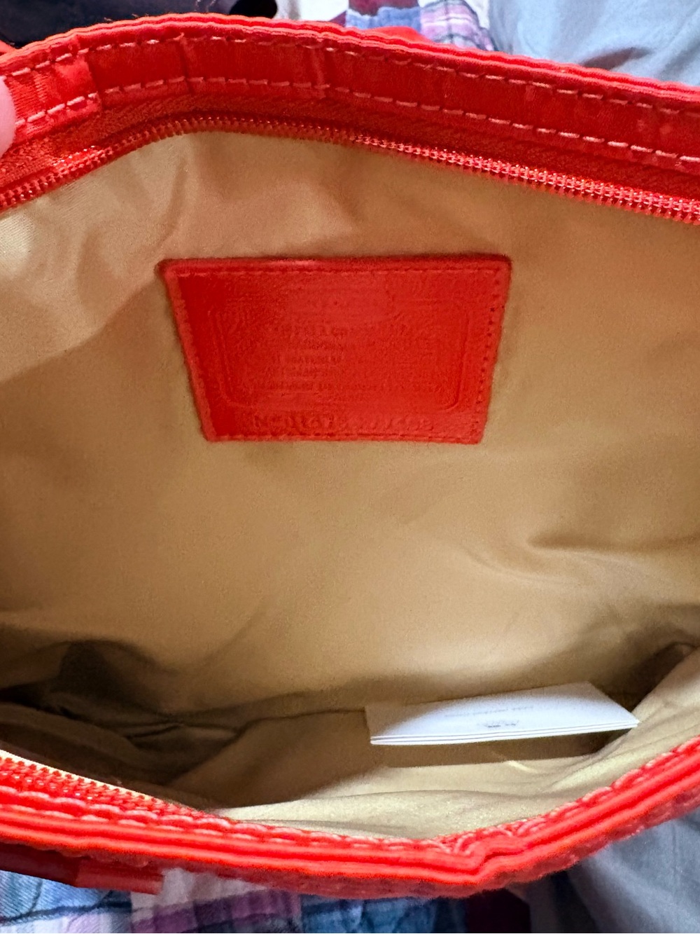 Coach Red Signature Nylon Crossbody Bag - Picture 4 of 4